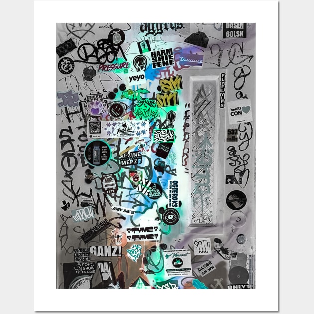 Urban Graffiti Style Stickers Tag Wall Art by eleonoraingrid